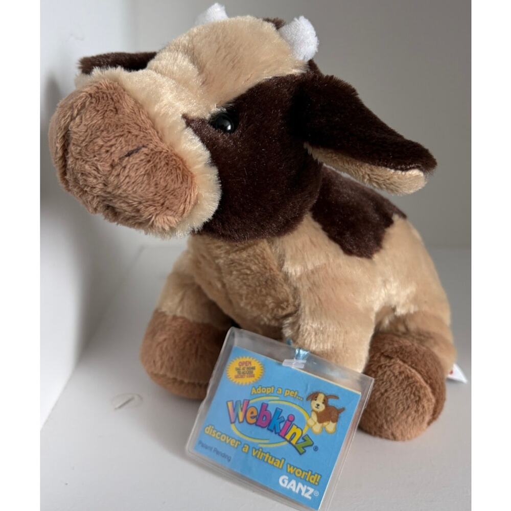 Webkinz Brown Cow HM197 Ganz NWT & Unused Code, Ganz Rare